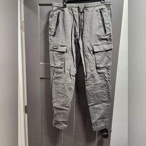 Hollister Men's Charcoal Cargo Pants